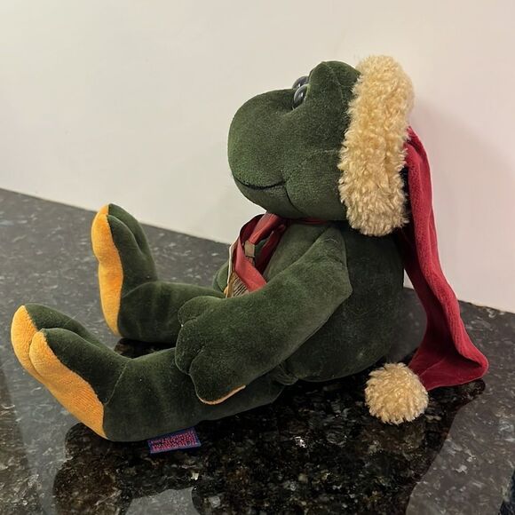 Boyd VTG  Plush Holiday Musical Frog Plays We Wish You A Merry Christmas - Picture 4 of 9